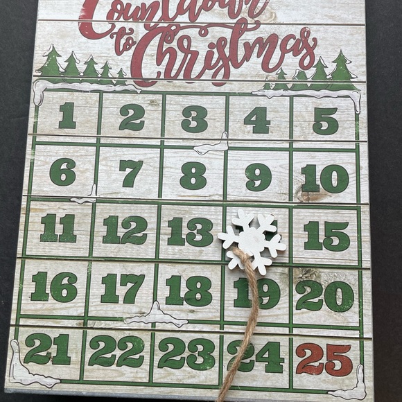 Kirklands Countdown to Christmas metal sign. - Picture 3 of 3